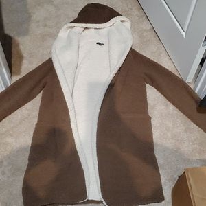 Fashion Nova Sherpa Two-toned Cardigan